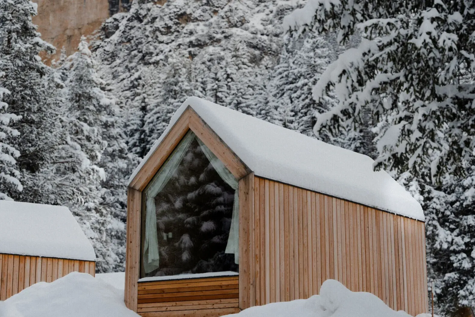 Forest Cabin in Winter