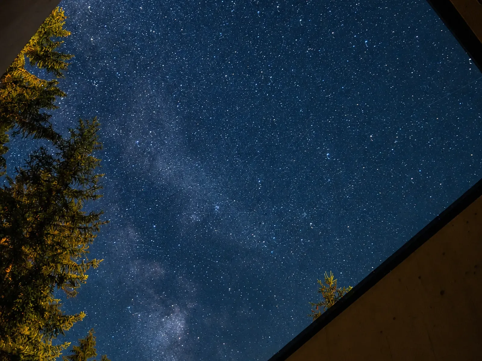Stargazing Cabin view by night