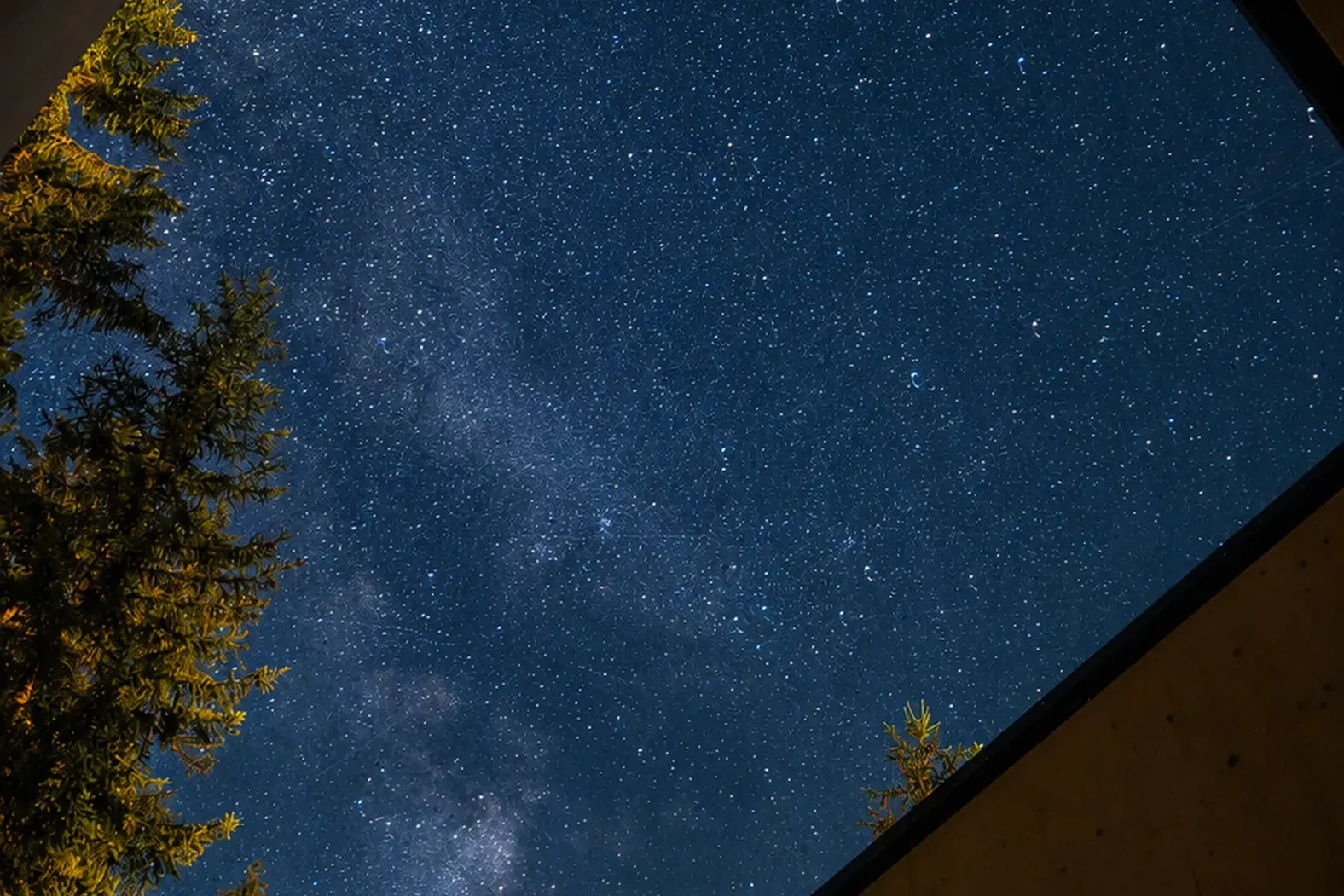 Stargazing Cabin view by night