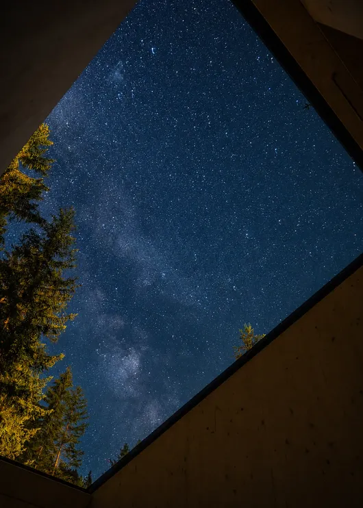 Stargazing Cabin view by night